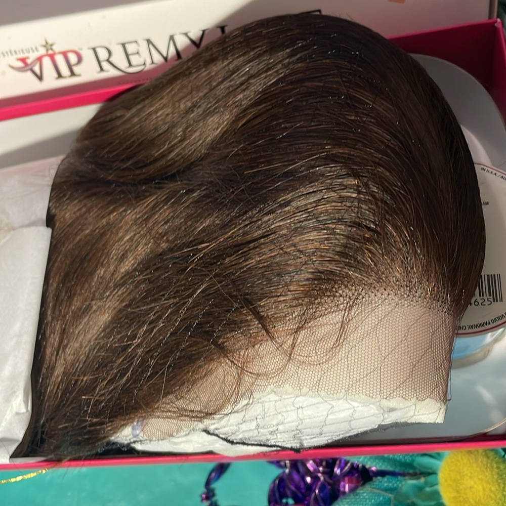 #4 Human Hair Lace Front Wig 20 inch.